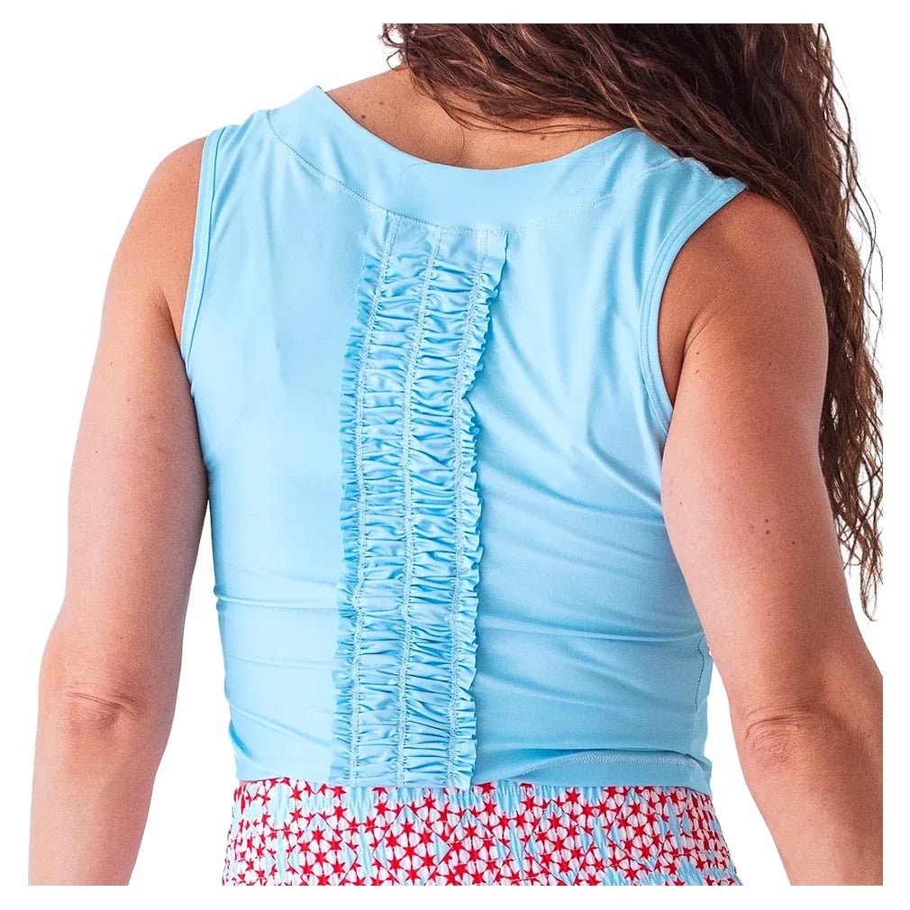 Women's Lexi Tennis Top Light Blue,Apparel,Bubble,,,Tennis Express,LEXS-LB-3
