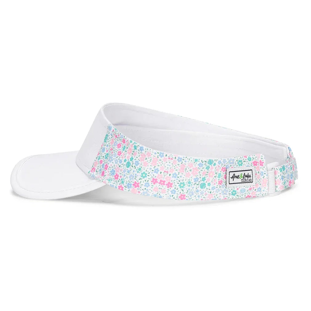 Little Love Visor Tennis Flowers-Apparel-Ame and Lulu-LLVTV-1-Tennis Express