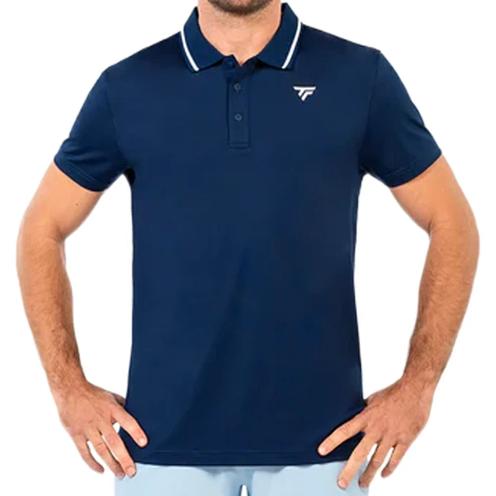 Men's Team Tech Polo,Apparel,Tecnifibre,Marine,S,Tennis Express,M22POLO6-M
