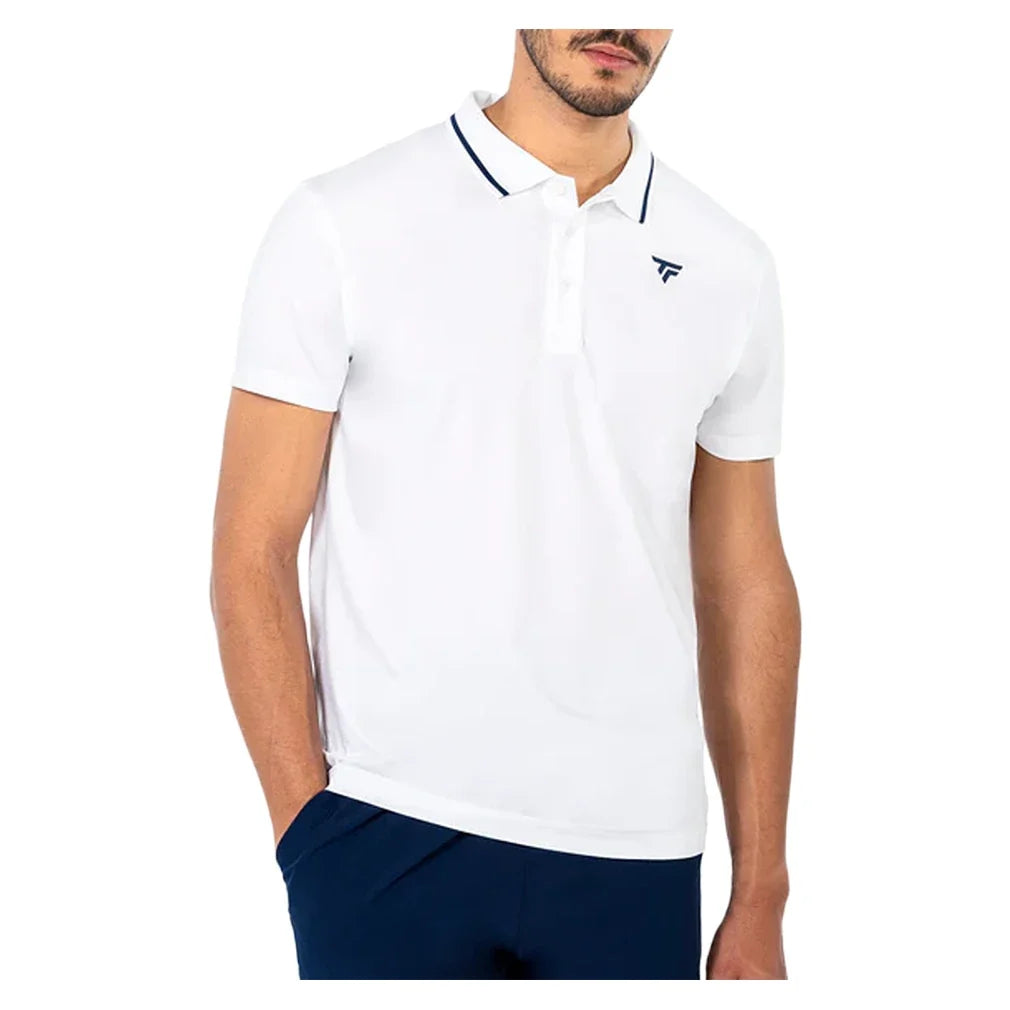 Men's Team Tech Polo,Apparel,Tecnifibre,White,S,Tennis Express,M22POLO6-Wh