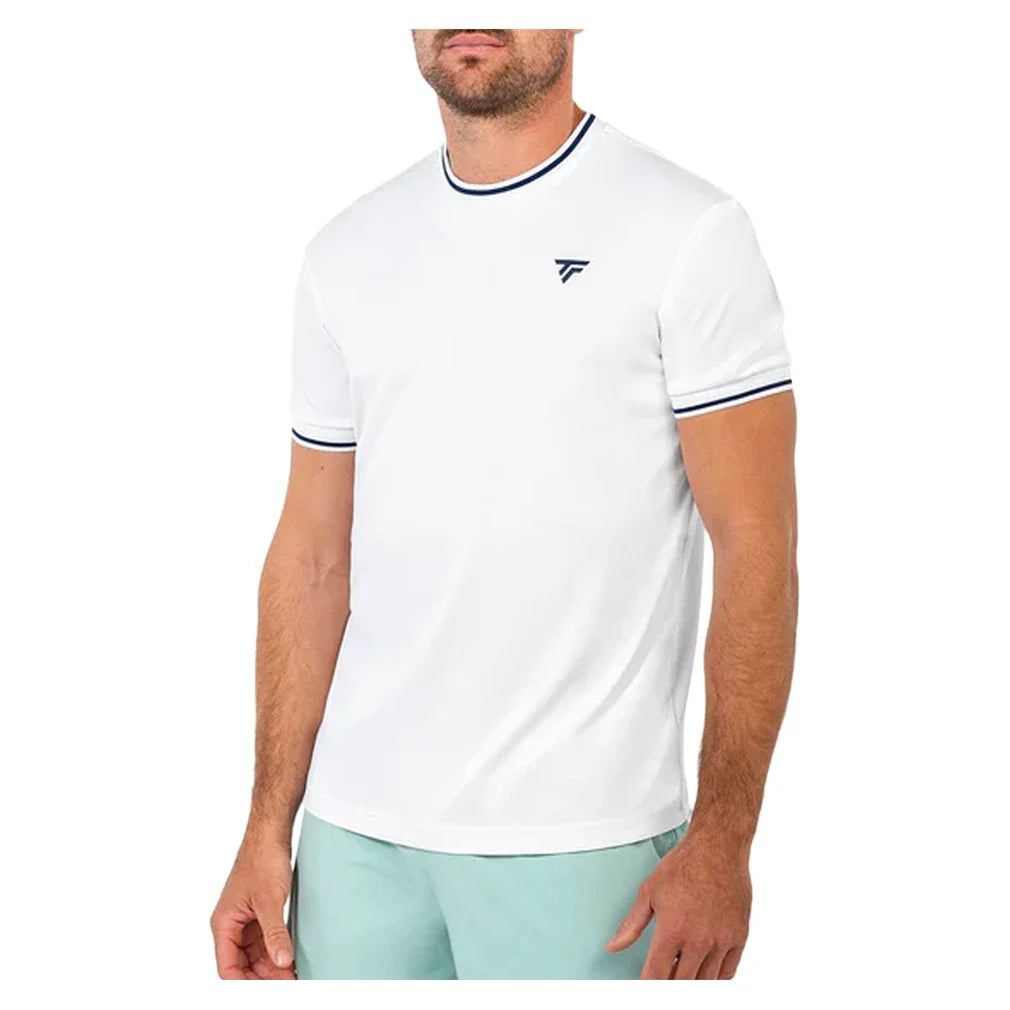 Men's Team Tech Tee,Apparel,Tecnifibre,White,S,Tennis Express,M22TECH6-W