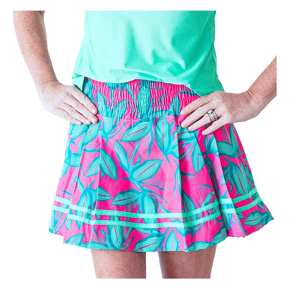 Women's Monroe Tennis Skort Flower-Apparel-Bubble-Flower-XS, [current_file_name-Tennis Express