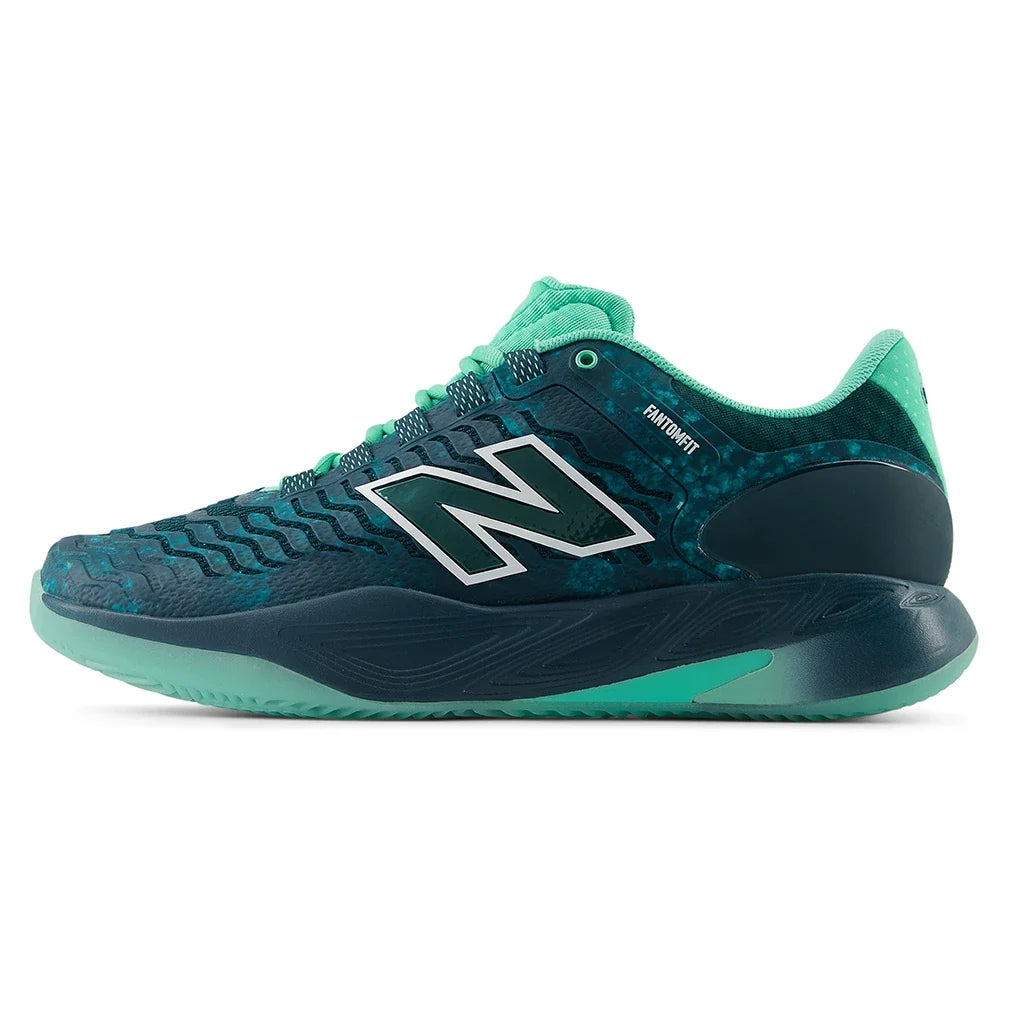 Men's CLAY Court Fresh Foam X CT-Rally v2 2E Width Tennis Shoes Medusa Green and Deep End,Footwear,New Balance,,,Tennis Express,MRAL5AH2E-1