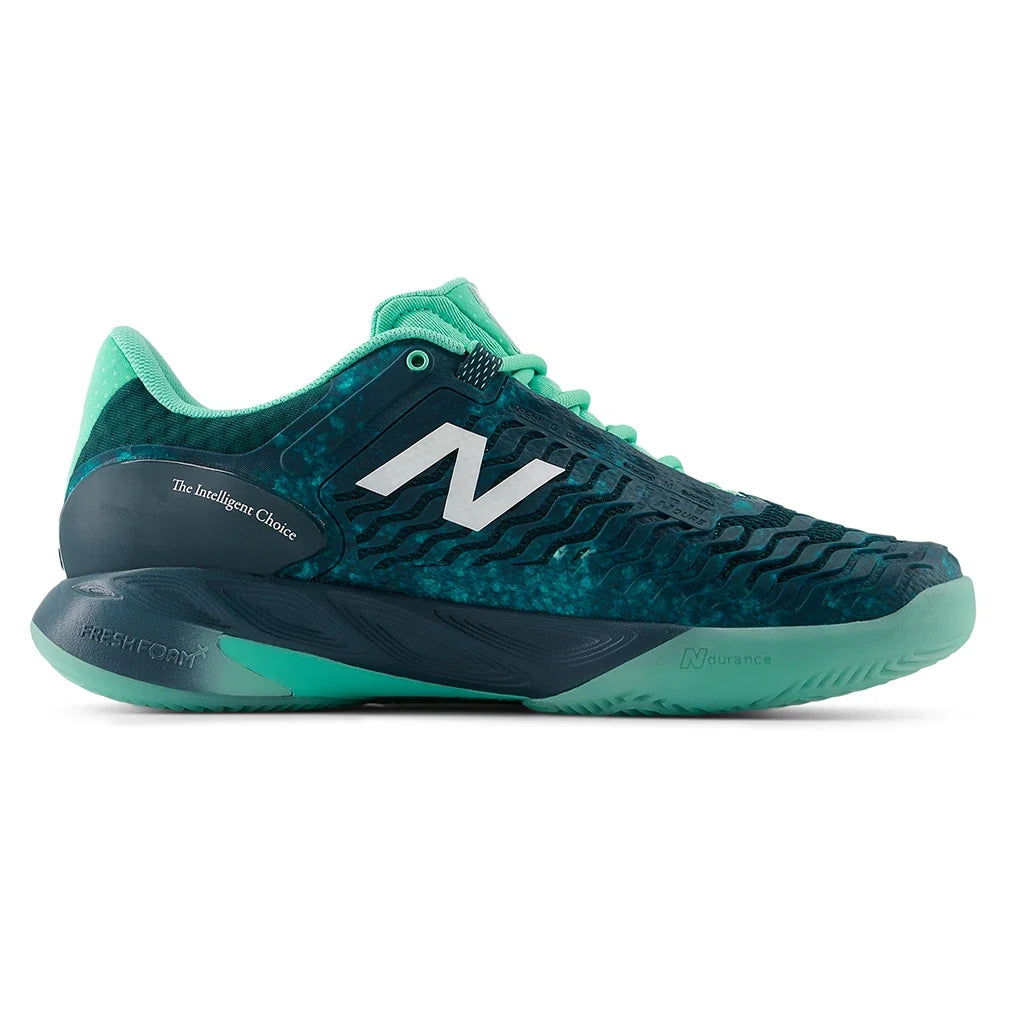 Men's CLAY Court Fresh Foam X CT-Rally v2 2E Width Tennis Shoes Medusa Green and Deep End,Footwear,New Balance,,,Tennis Express,MRAL5AH2E-2