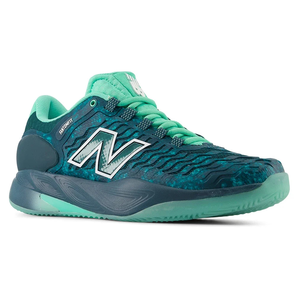 Men's CLAY Court Fresh Foam X CT-Rally v2 2E Width Tennis Shoes Medusa Green and Deep End,Footwear,New Balance,,,Tennis Express,MRAL5AH2E-4