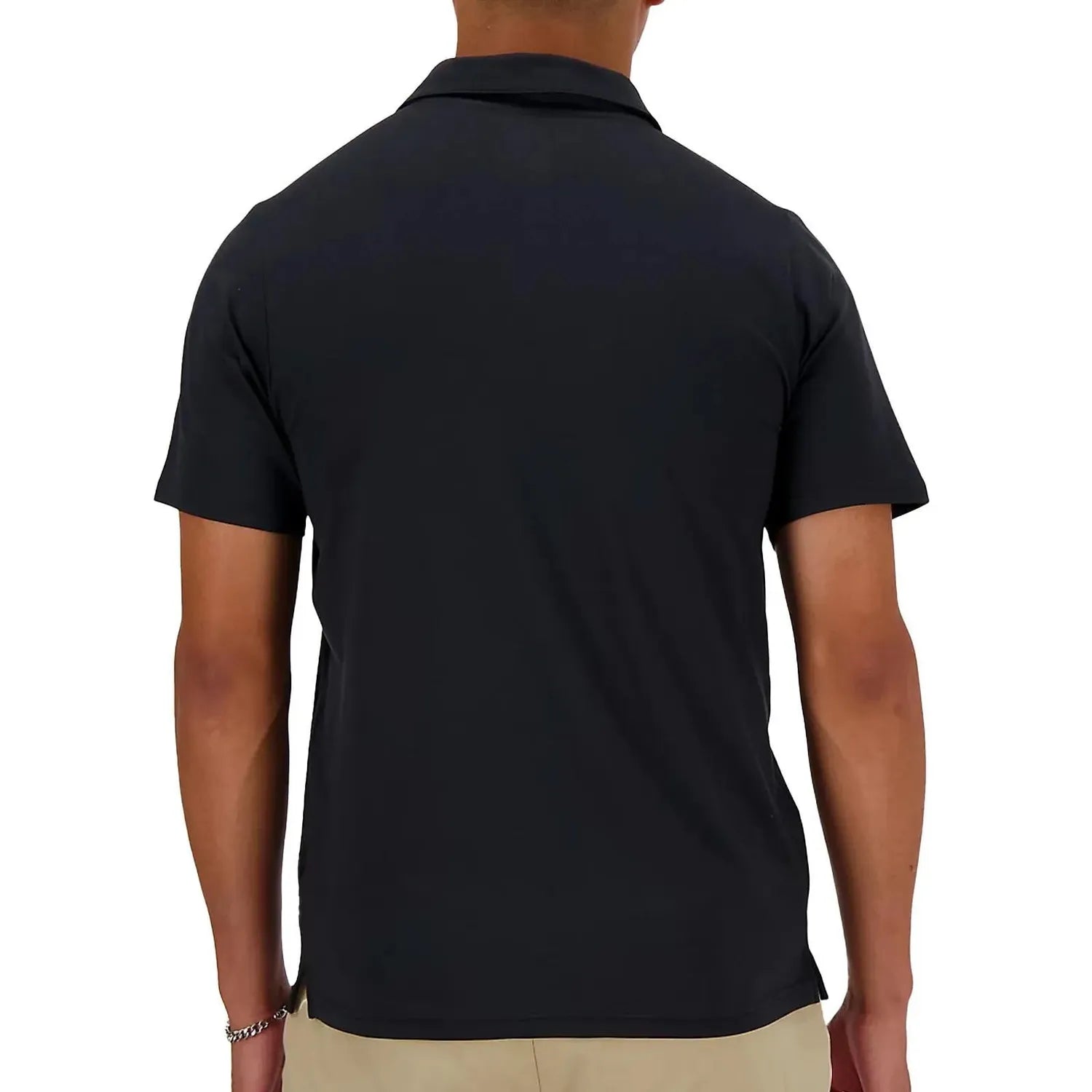 Men's Performance Tennis Polo Black-Apparel-New Balance-MT41401-BKS24-1-Tennis Express