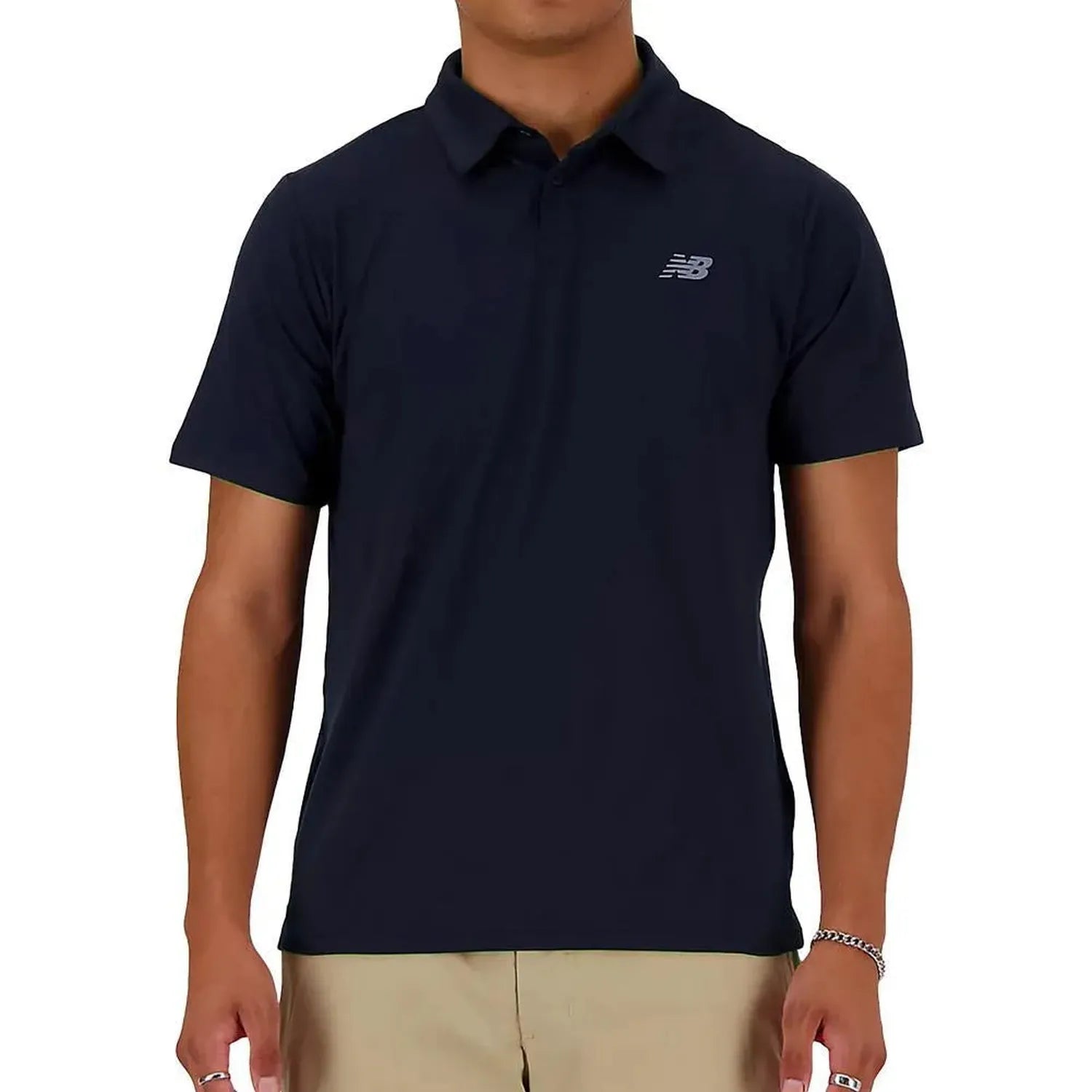 Men's Performance Tennis Polo Navy-Apparel-New Balance-MT41401-NNYS24-2-[Sku]-Tennis Express