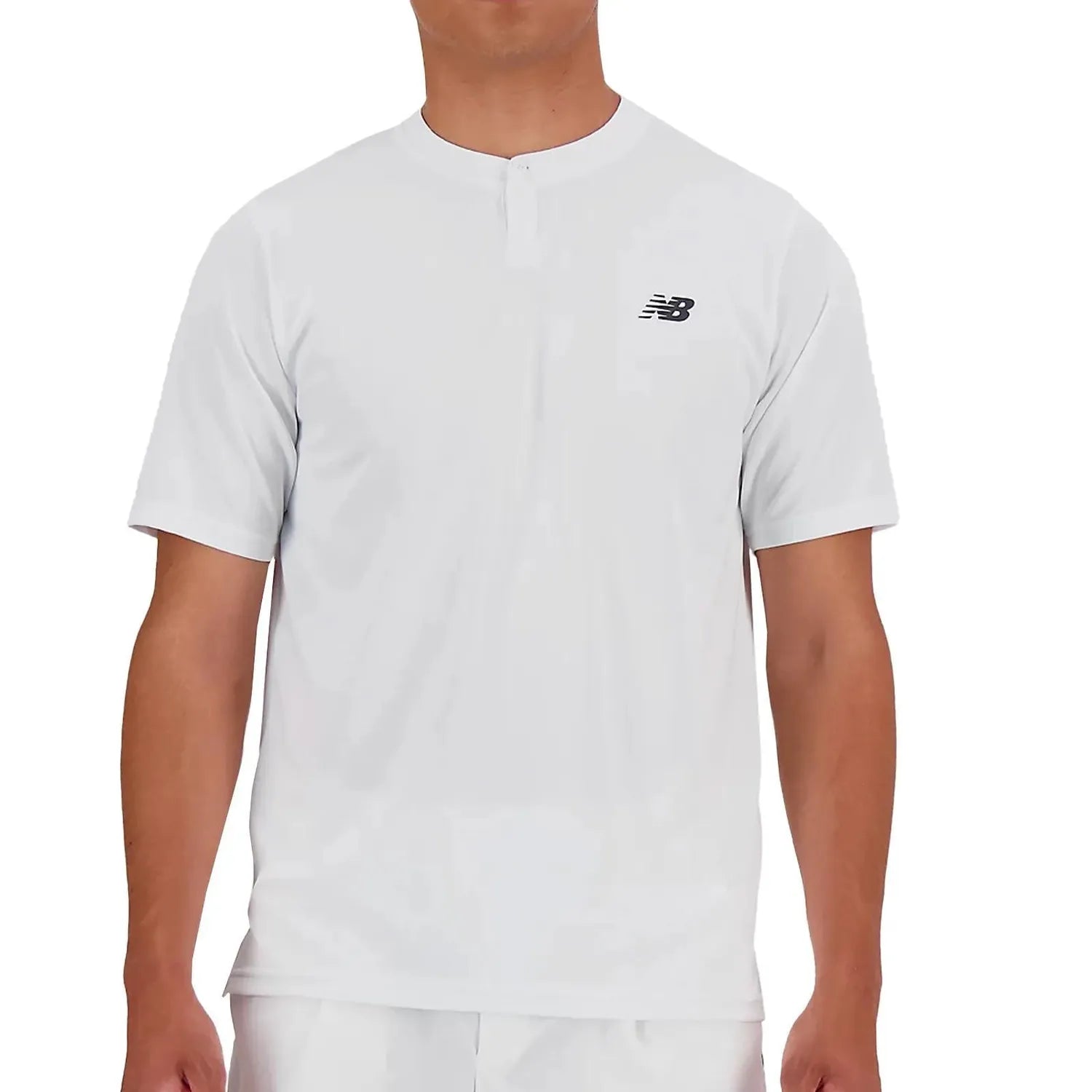 Men's Tournament Tennis Top White-Apparel-New Balance-MT41403-WTS24-Tennis Express