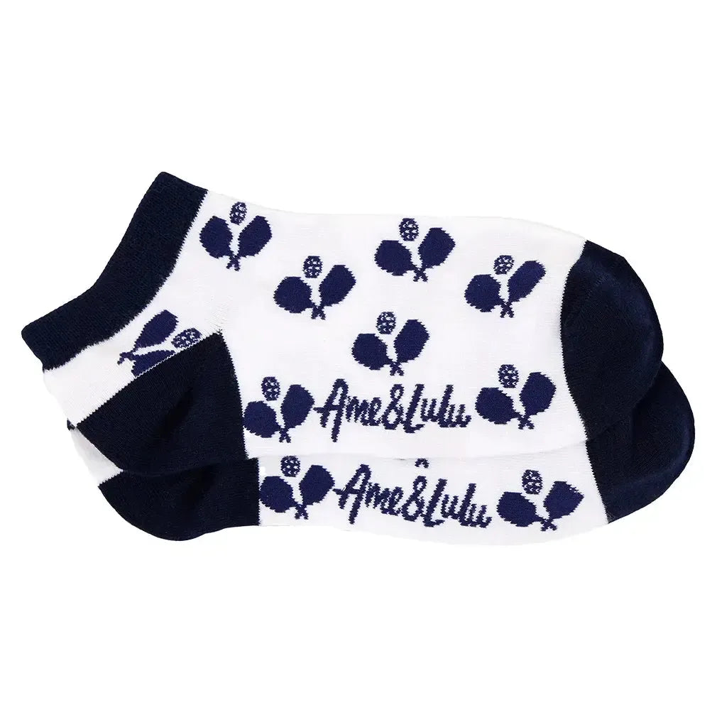 Women's Meet Your Match Pickleball Socks-Socks-Ame and Lulu-MYMS-P-B-clsc-1-Tennis Express