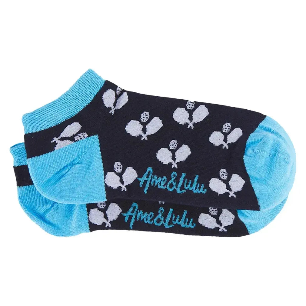 Women's Meet Your Match Pickleball Socks-Socks-Ame and Lulu-MYMS-P-B-crsd-1-Tennis Express