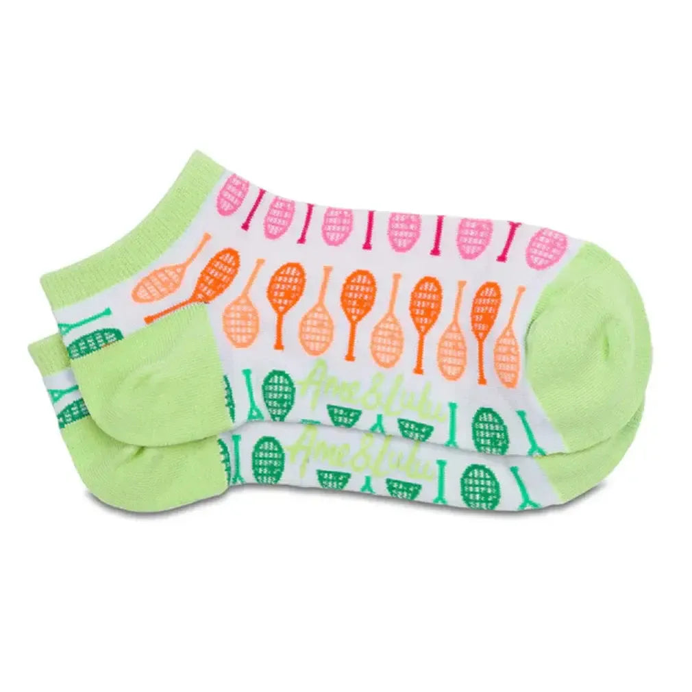Women's Meet Your Match Tennis Socks-Socks-Ame and Lulu-MYMS-T-S25-RainbowRacquets-Tennis Express