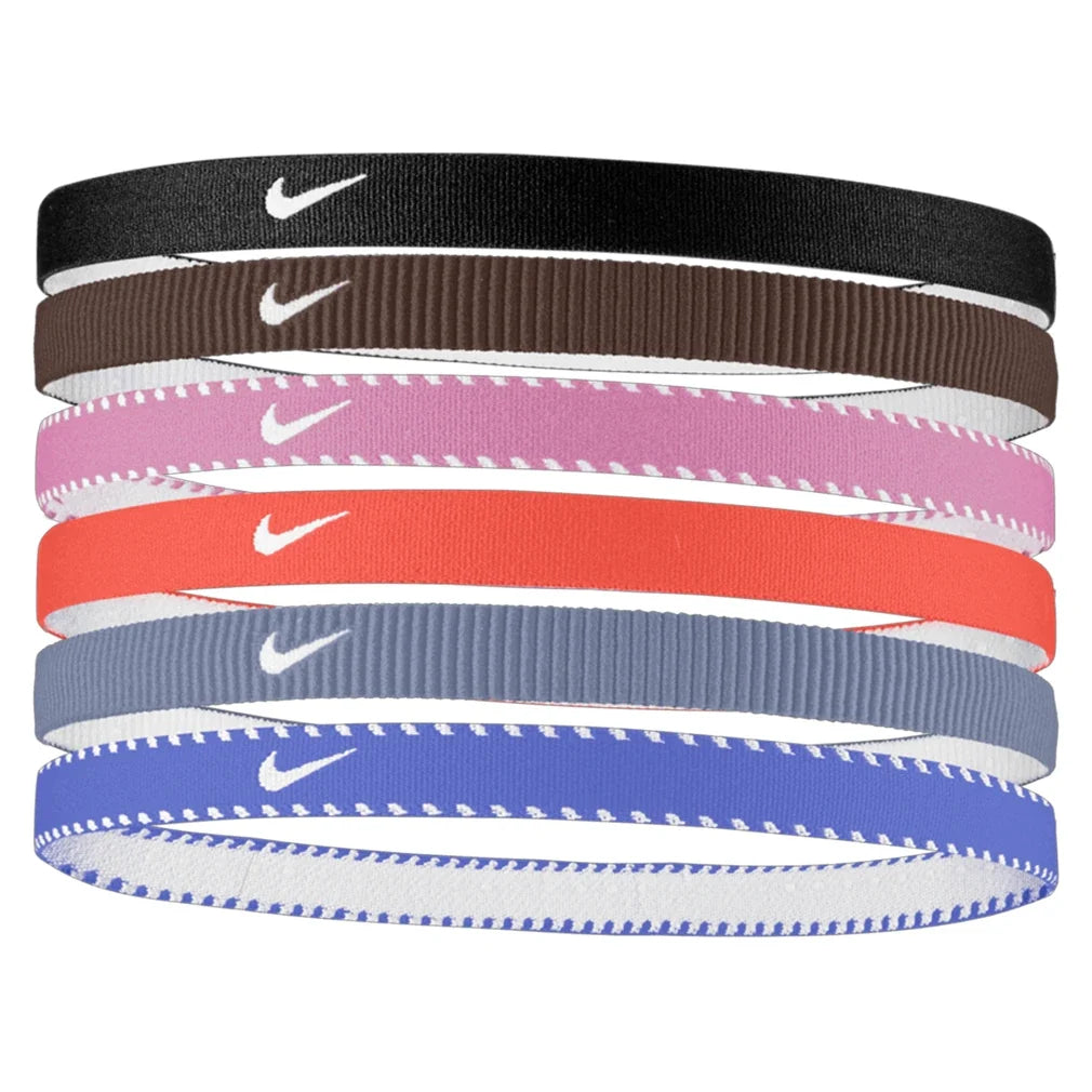 Unisex Flex Classic Headbands 6 Pack Black and Tattoo-Accessories-Nike-N1011927-052-1-706947Tennis Express