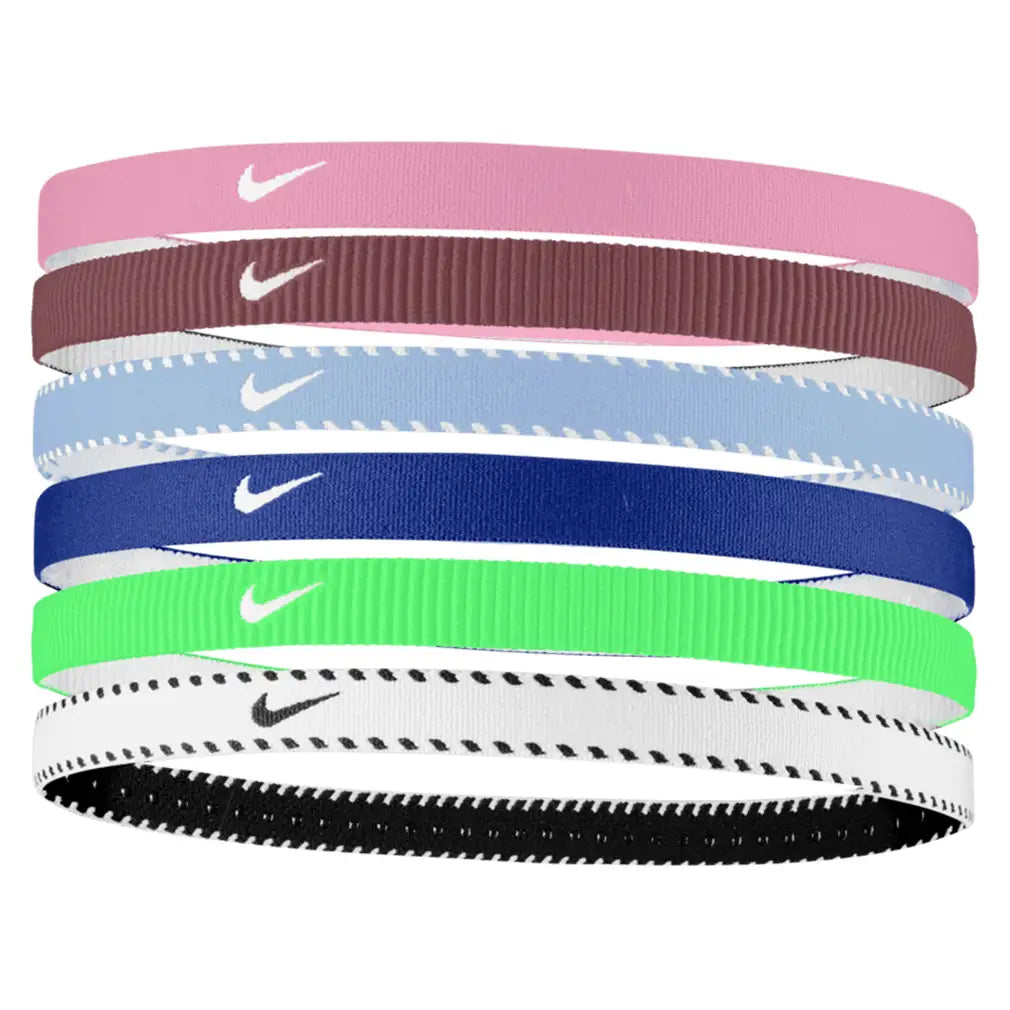 Unisex Flex Classic Headbands 6 Pack Pink Rise and Smoke,Accessories,Nike,Pink Rise/Smoke,One Size,Tennis Express,N1011927-664F26-1