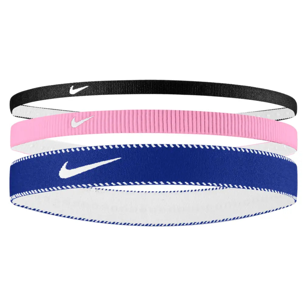 Unisex Flex Classic Mixed Width Training Headbands 3 Pack Black and Pink Rise,Accessories,Nike,Black/Pink Rise,One Size,Tennis Express,N1011933-061F26-1