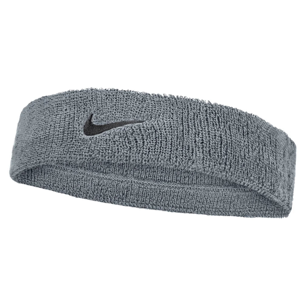 Unisex Swoosh Classic Headband, Nike, 005 Cool Grey/Black, Tennis Express, N1012407-BH26-005-COOL-GREY-BLACK-1