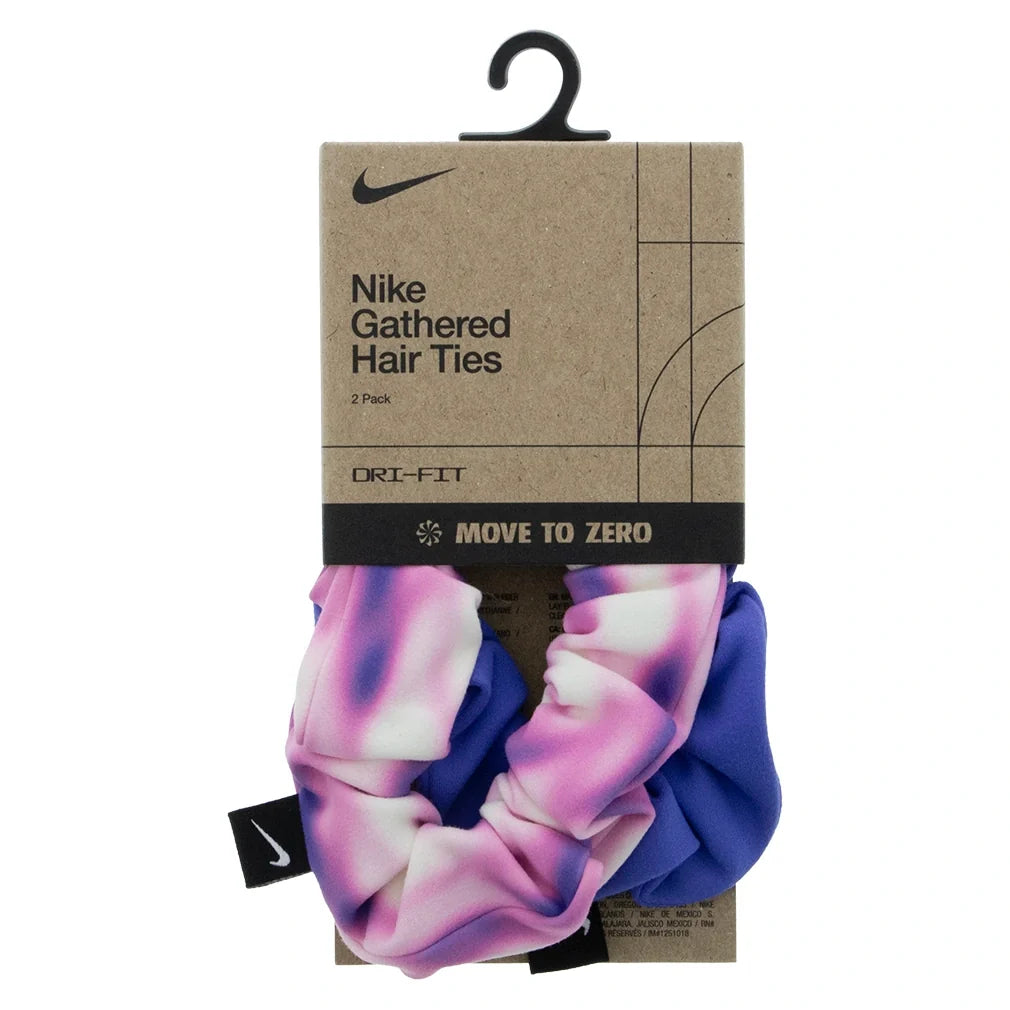 Unisex Dri-FIT Gathered Hair Ties 3.0 2 Pack Lt Magenta and Sapphire-Accessories-Nike-N1012763-51701copy-Tennis Express