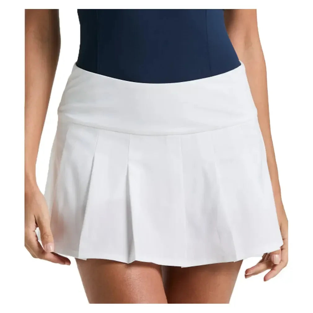 Women's Essentials Pleated 13 Inch Tennis Skort Bright White-Apparel-Penguin-O1BSF011-118B_ffaa1e35-adf7-4547-9780-c59e20742097-Tennis Express