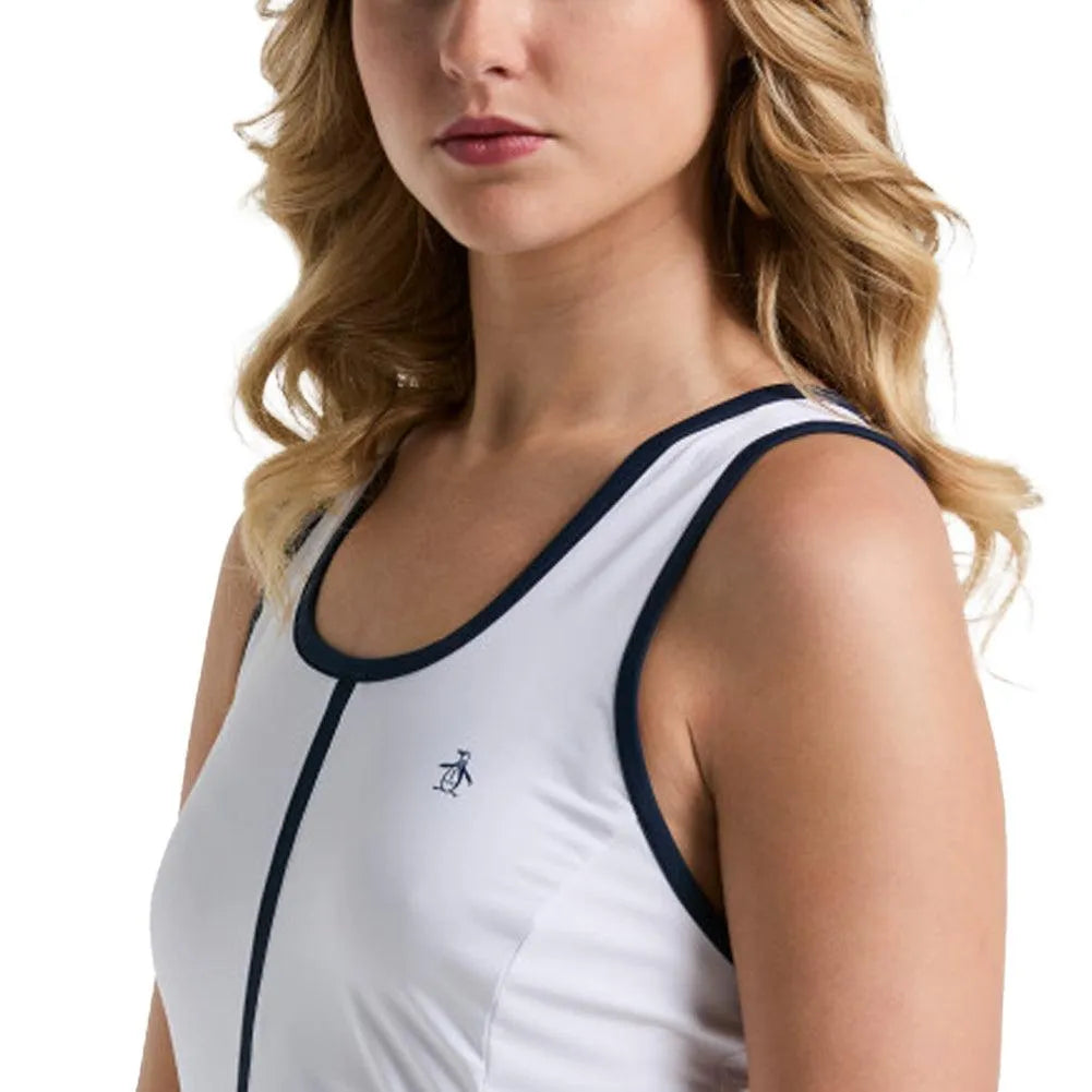 Women's Essentials Tennis Dress Bright White-Apparel-Penguin-O1DFE022-118S25-2-Tennis Express