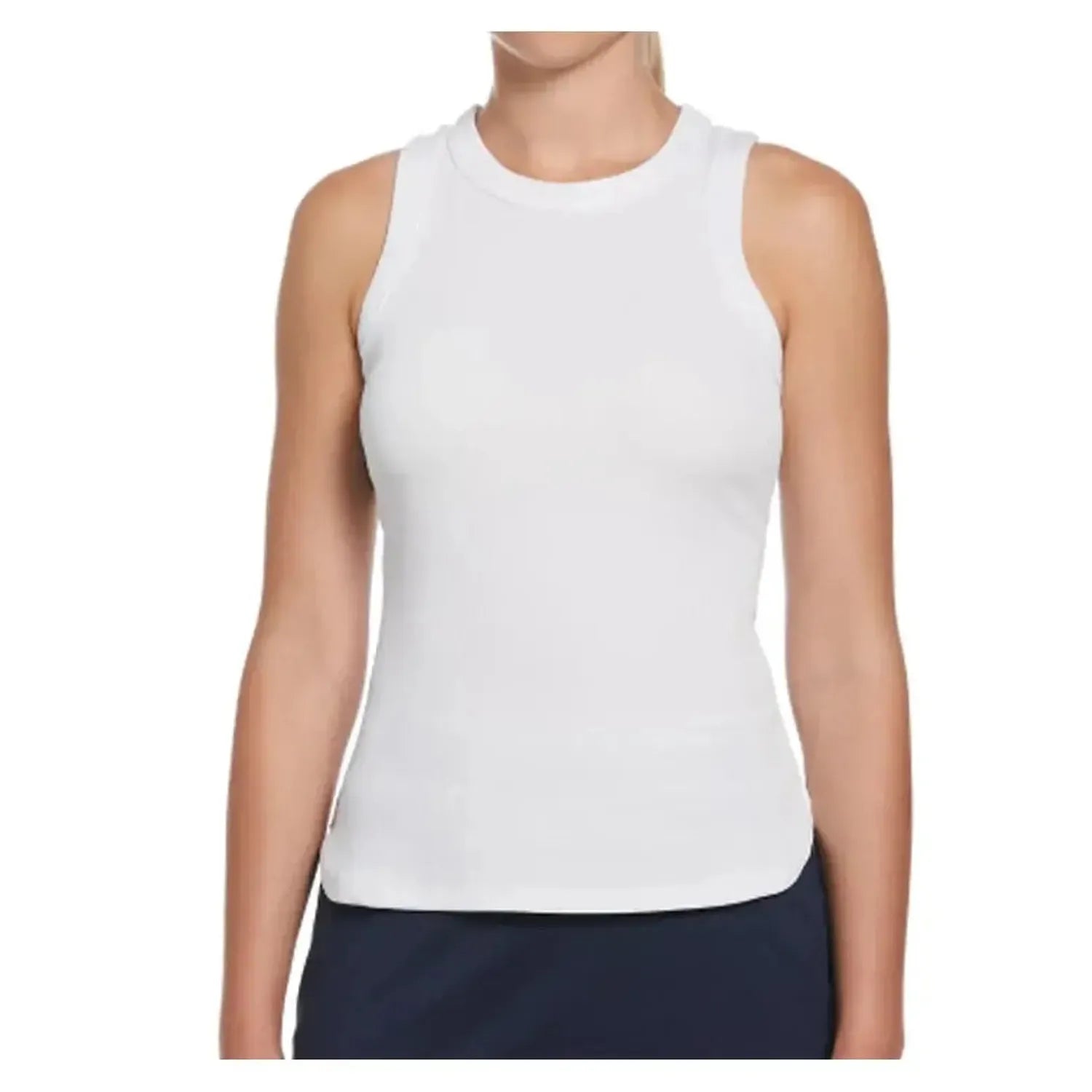 Women's Essentials Rib Tennis Tank-Apparel-Penguin-O1KSE016-B_-1-Tennis Express
