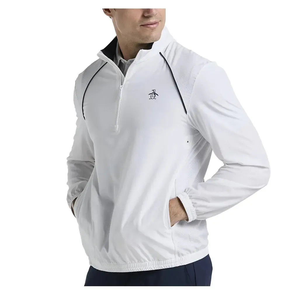 Men's Tournament 1/4 Zip Tennis Top-Apparel-Penguin-O1WSF002-B-w-5-Tennis Express