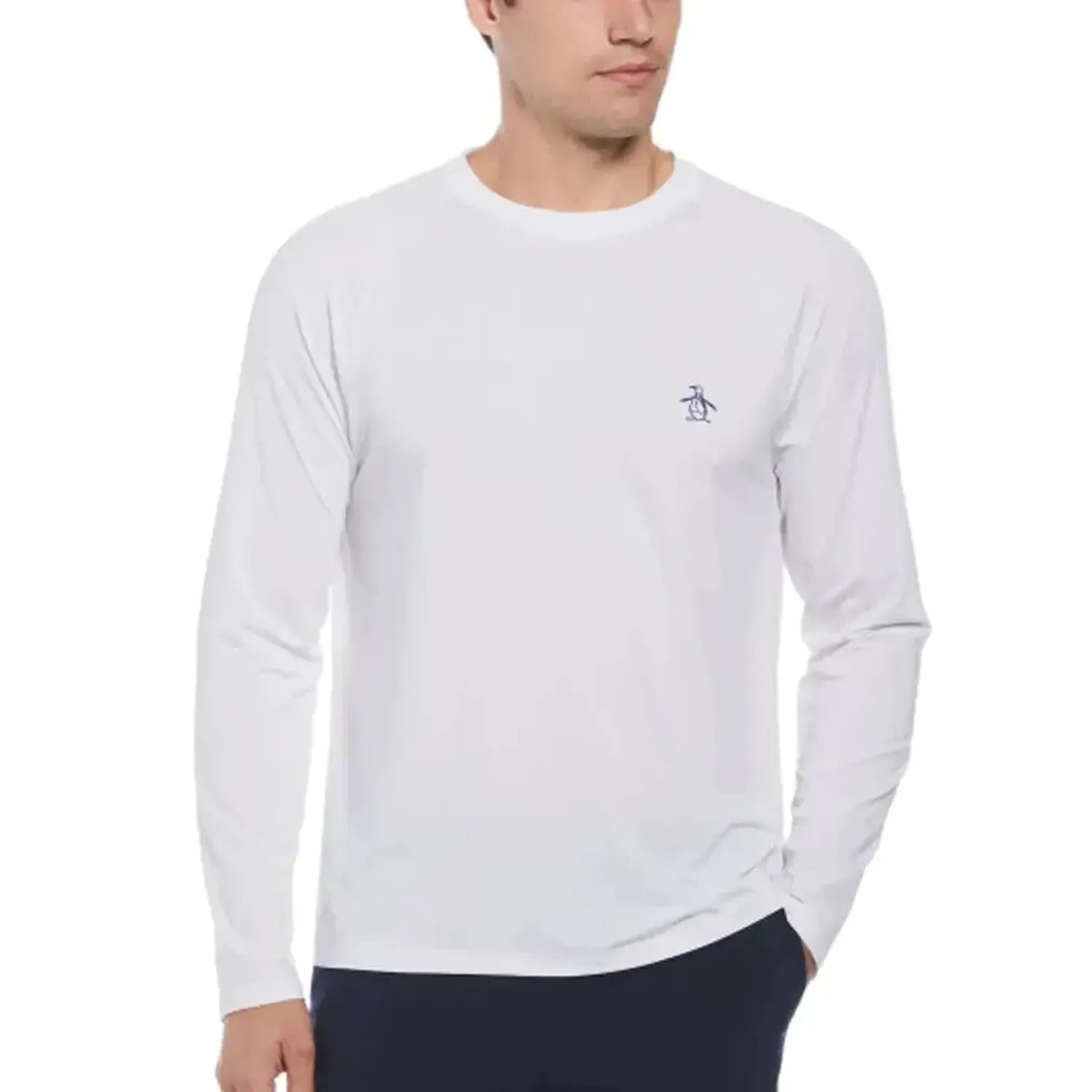 Men's Raglan Long Sleeve Tennis Pull Over-Apparel-Penguin-OGKSB0M8-B-Tennis Express