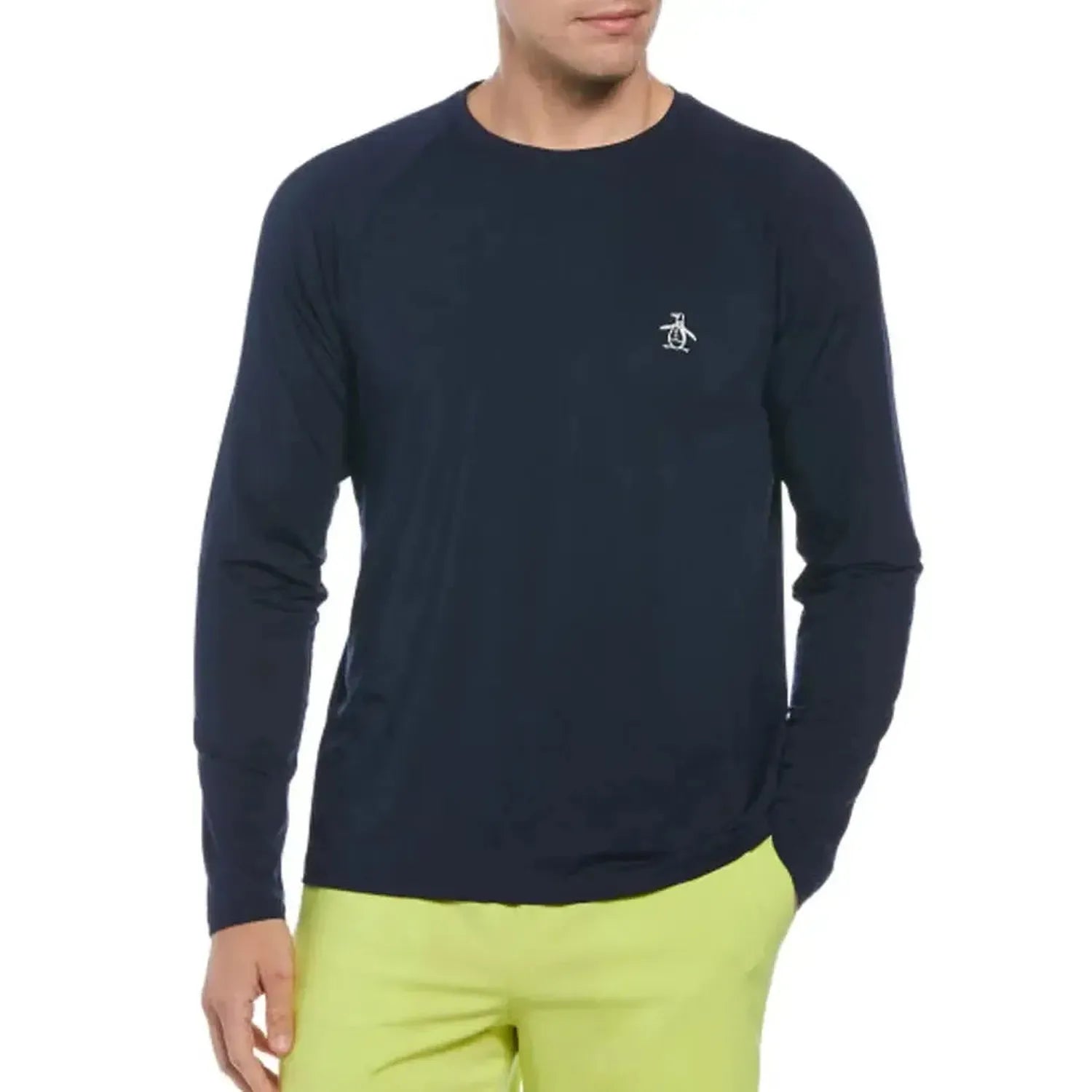 Men's Raglan Long Sleeve Tennis Pull Over-Apparel-Penguin-OGKSB0M8-B1-Tennis Express