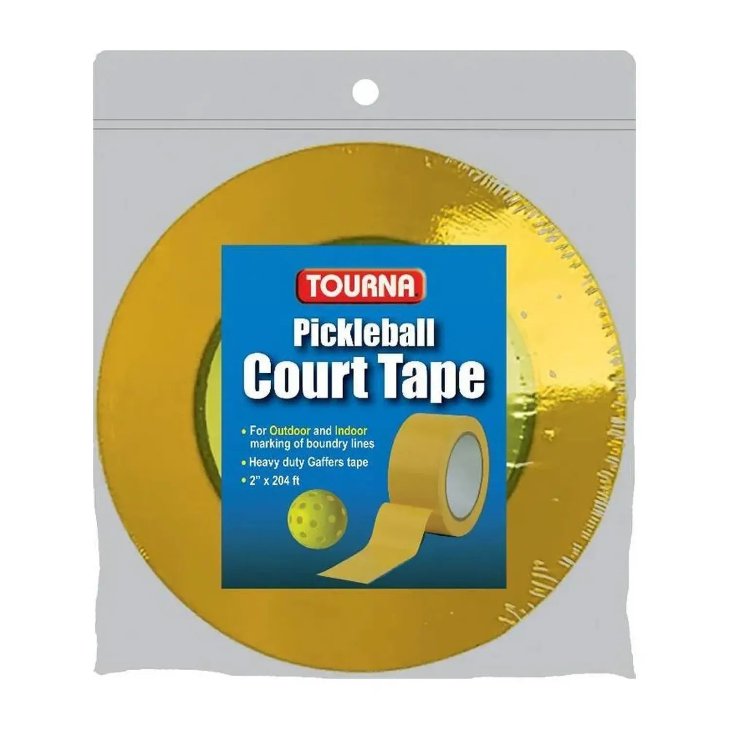 Yellow Line Court Marking Tape-Training Equipment-Tourna-P-CLT-X-Tennis Express