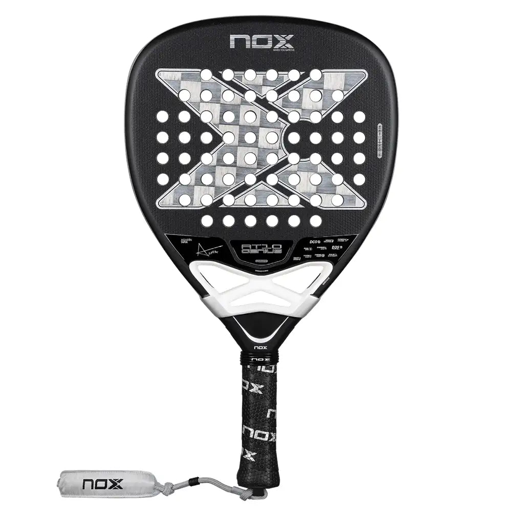 AT10 Genius Attack 18K Alum Padel Racquet by Agustin Tapia,Padel Racquets,Nox,Black,One Size,Tennis Express,PAT10GENIUSAT1826-1