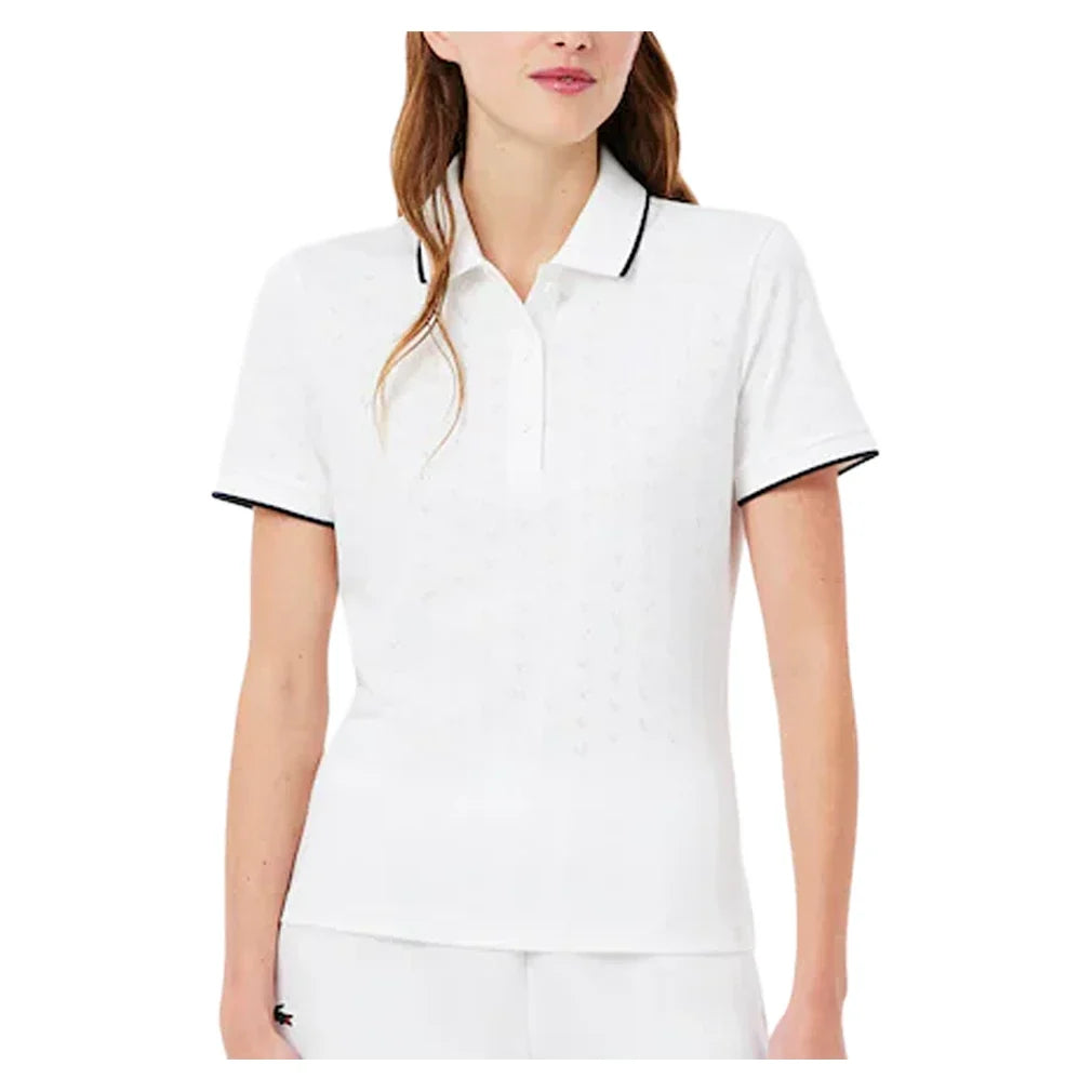 Women's Heritage Technical Jersey Tennis Polo-Apparel-Lacoste-PF0232-001-Tennis Express