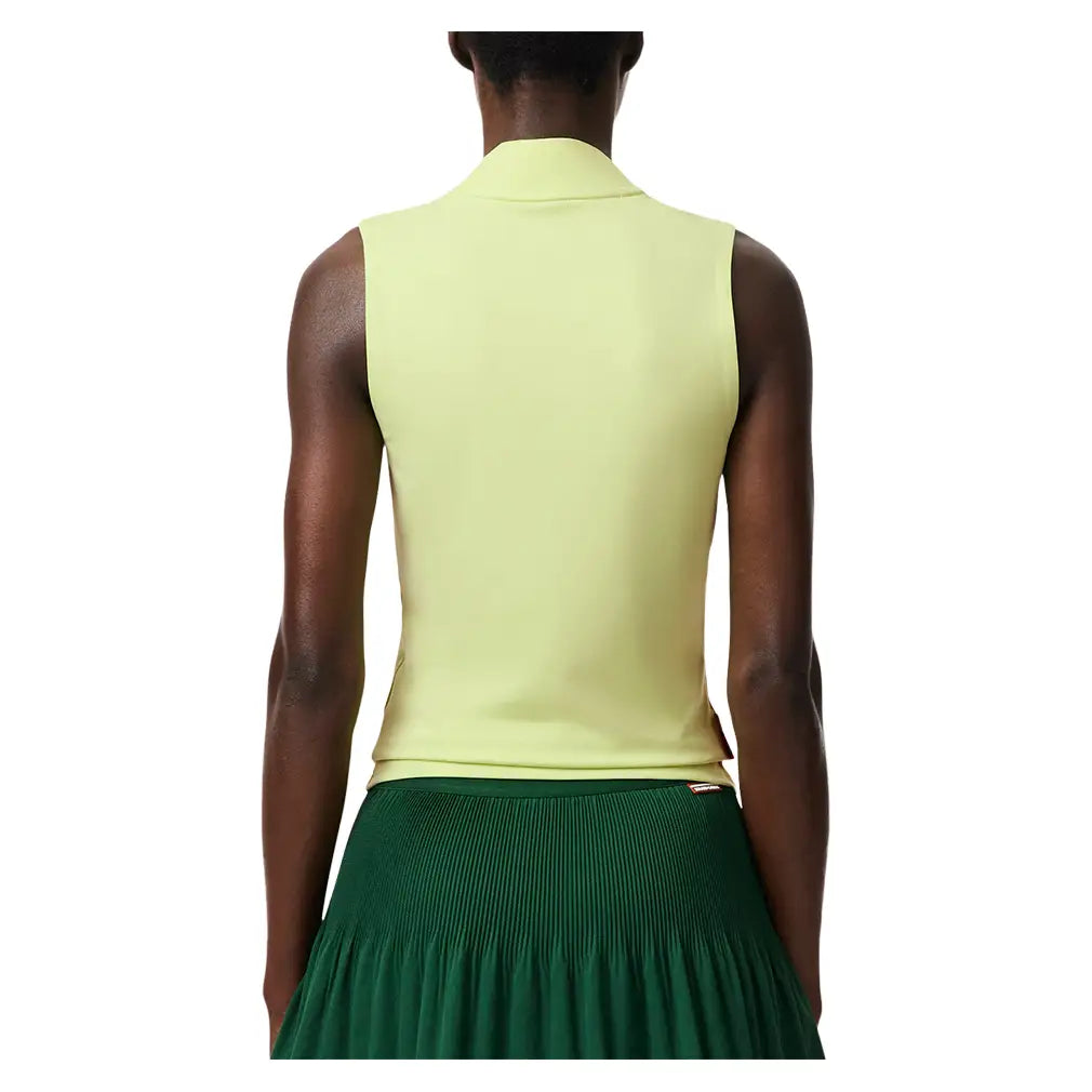 Women's Roland Garros Tennis Top Sencha,Apparel,Lacoste,,,Tennis Express,PF5850-BIC-4