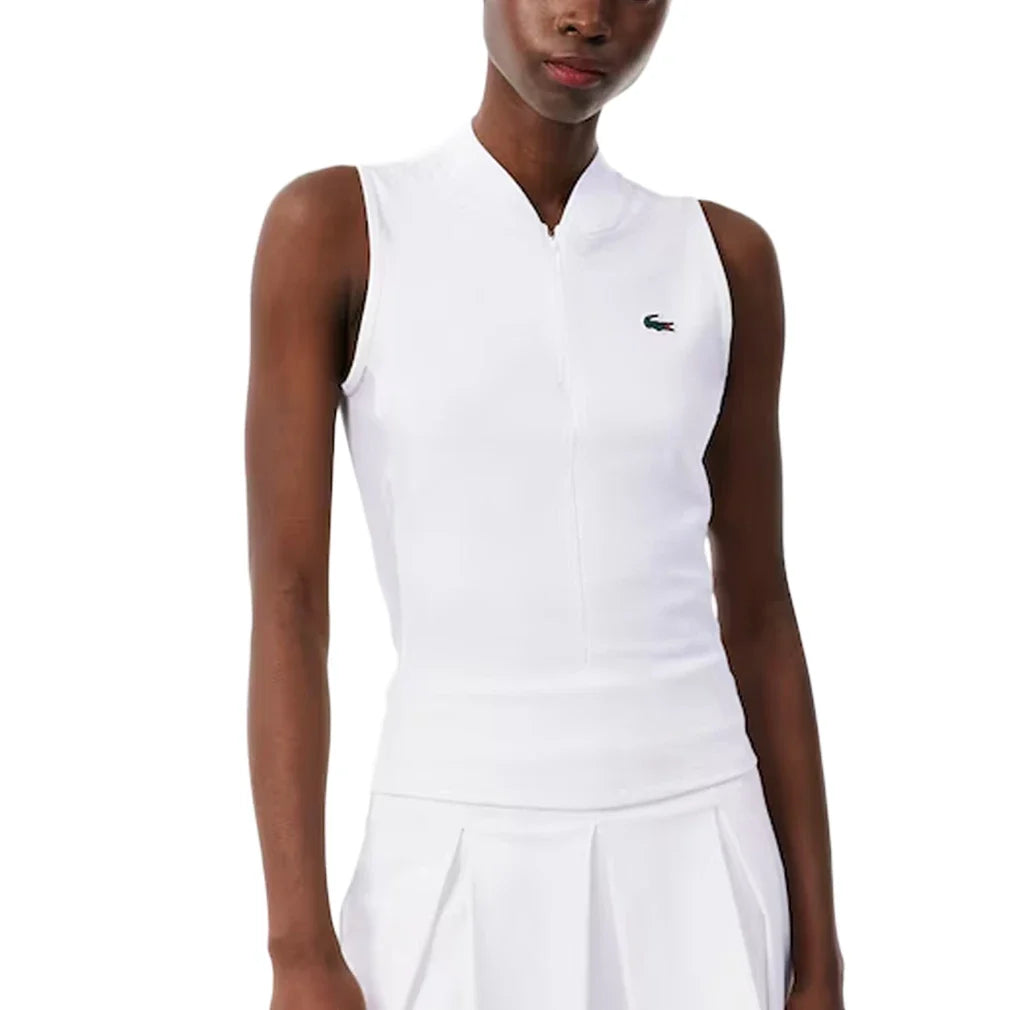 Women's Players Tennis Polo White,Apparel,Lacoste,White,2(EUR34),Tennis Express,PF6873-001F26