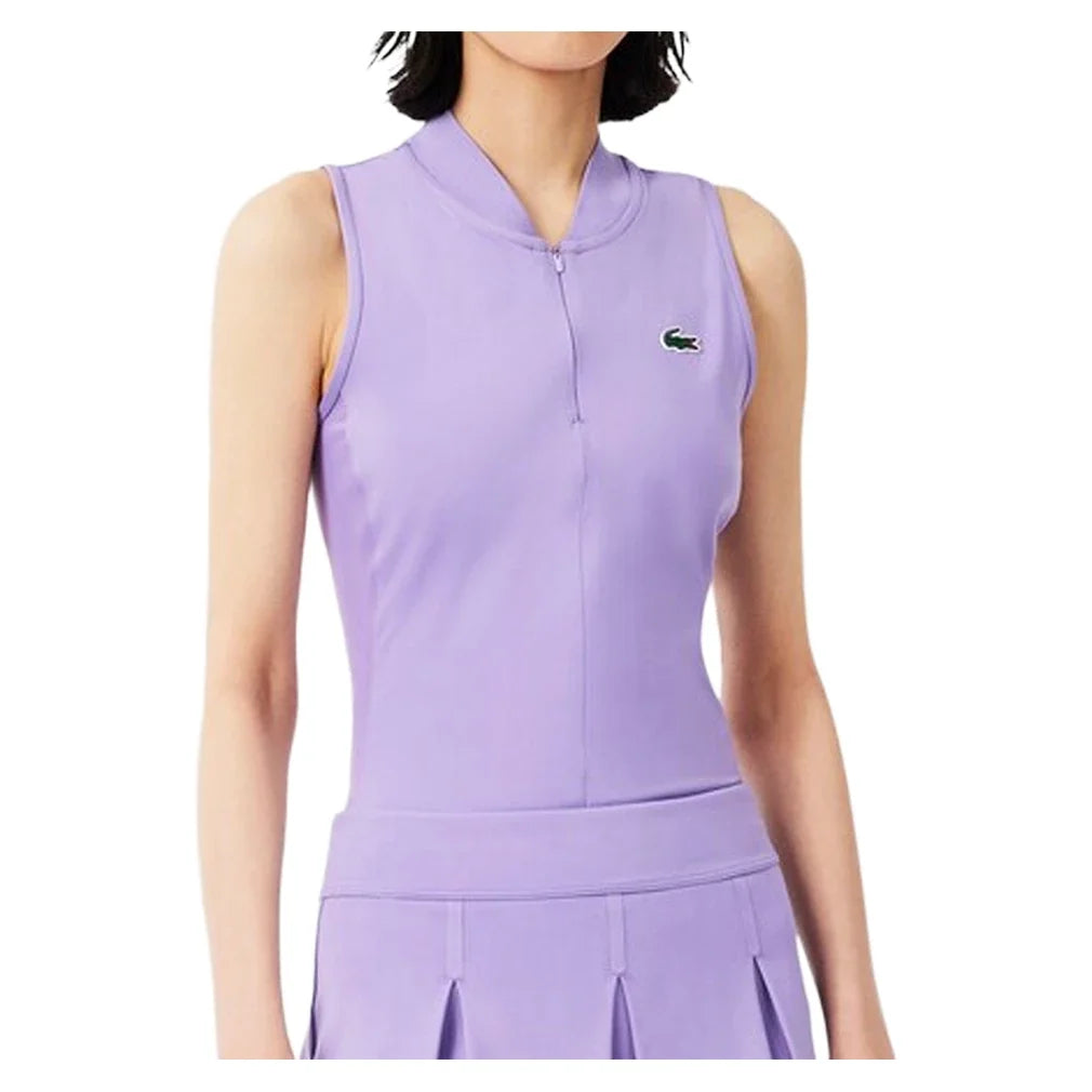 Women's Players Tennis Polo Neva Purple,Apparel,Lacoste,Neva Purple,2(EUR34),Tennis Express,PF6873-GFUF26