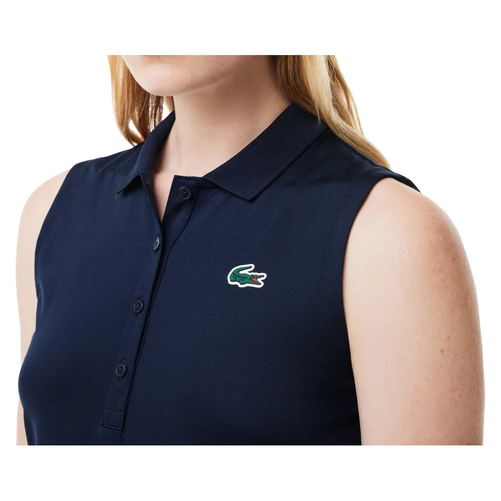 Women's Sport Sleeveless Tennis Polo, Lacoste, Padel Express, PF7414-B-1
