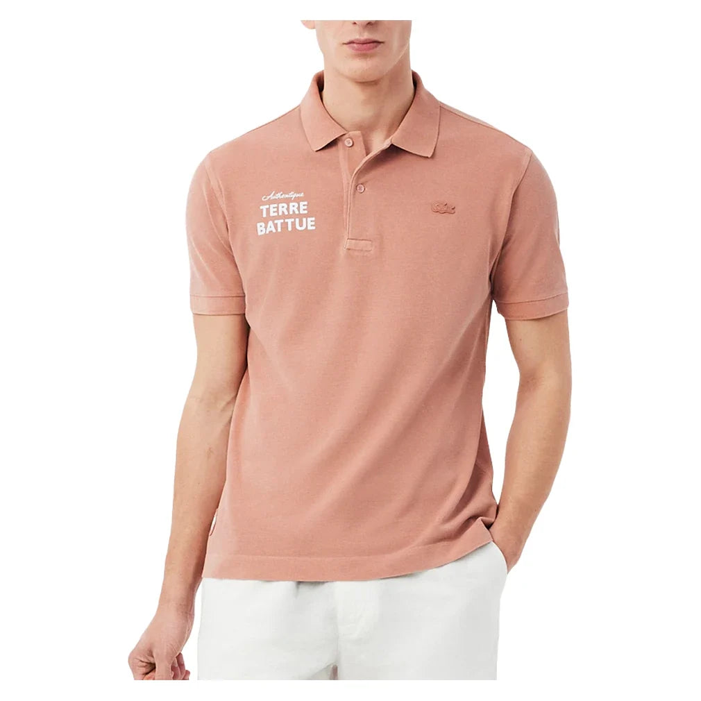 Men's Roland Garros Terre Battue Tennis Polo,Apparel,Lacoste,G8I Terre Roland Garros,S,Tennis Express,PH0349-G81