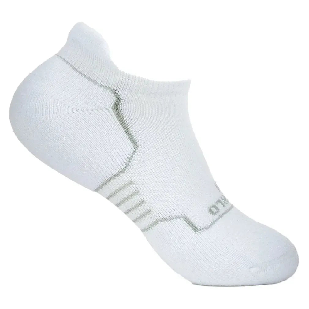 Light Cushion No Show Tab Pickleball Socks White-Socks-Thorlo-PNS000-110-1-Tennis Express