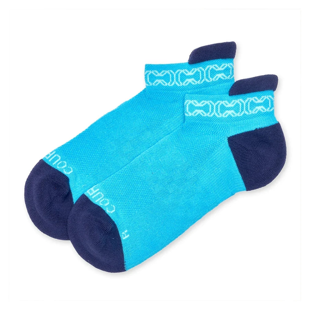 Women's Pro Tennis Socks Blue and Navy,Socks,Courting,Blue/Navy,S (5-9),Tennis Express,PROSOCK-COOB