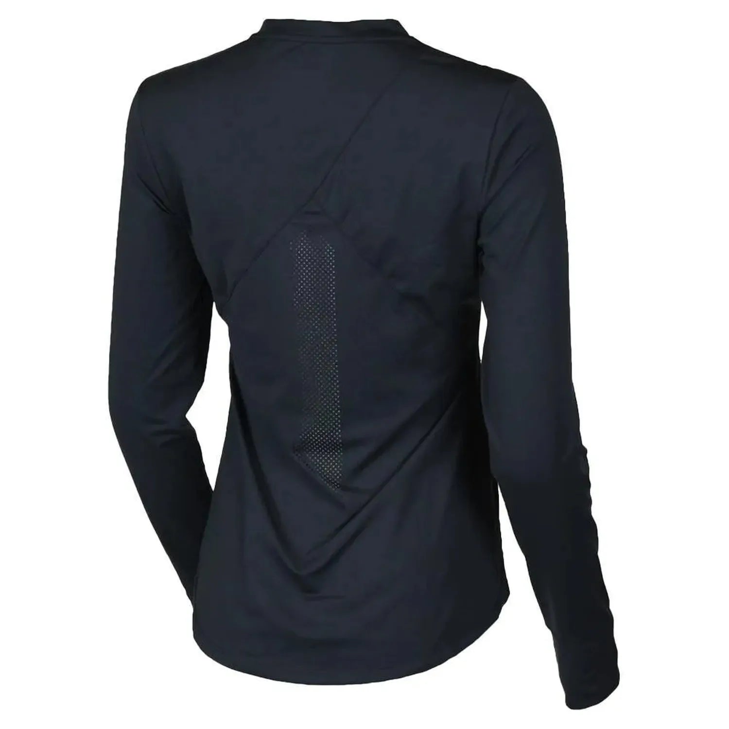 Womens Long Sleeve Performance Tennis Top Black-Apparel-Paddletek-PTW06-BU24-1jpg-Tennis Express