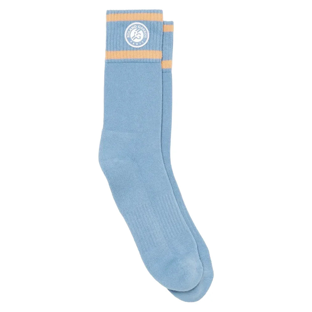Unisex Roland Garros Players Tennis Socks,Socks,Lacoste,3I1 Abyss Blue/Blossom,6.5/8.5,Tennis Express,RA6364-3I1