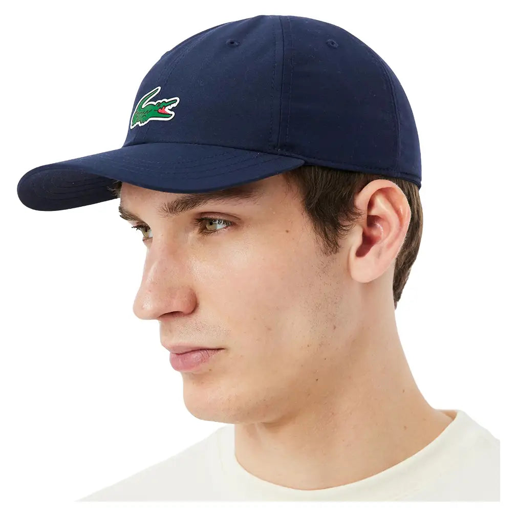 Men's Novak Djokovic Tennis Cap Navy-Apparel-Lacoste-RK2450-166-4-Tennis Express
