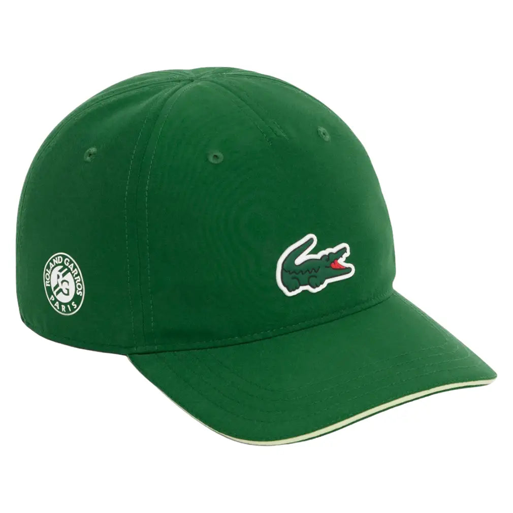 Unisex Roland Garros Players Tennis Cap,Apparel,Lacoste,132 Green,M,Tennis Express,RK6388-U26-132-1