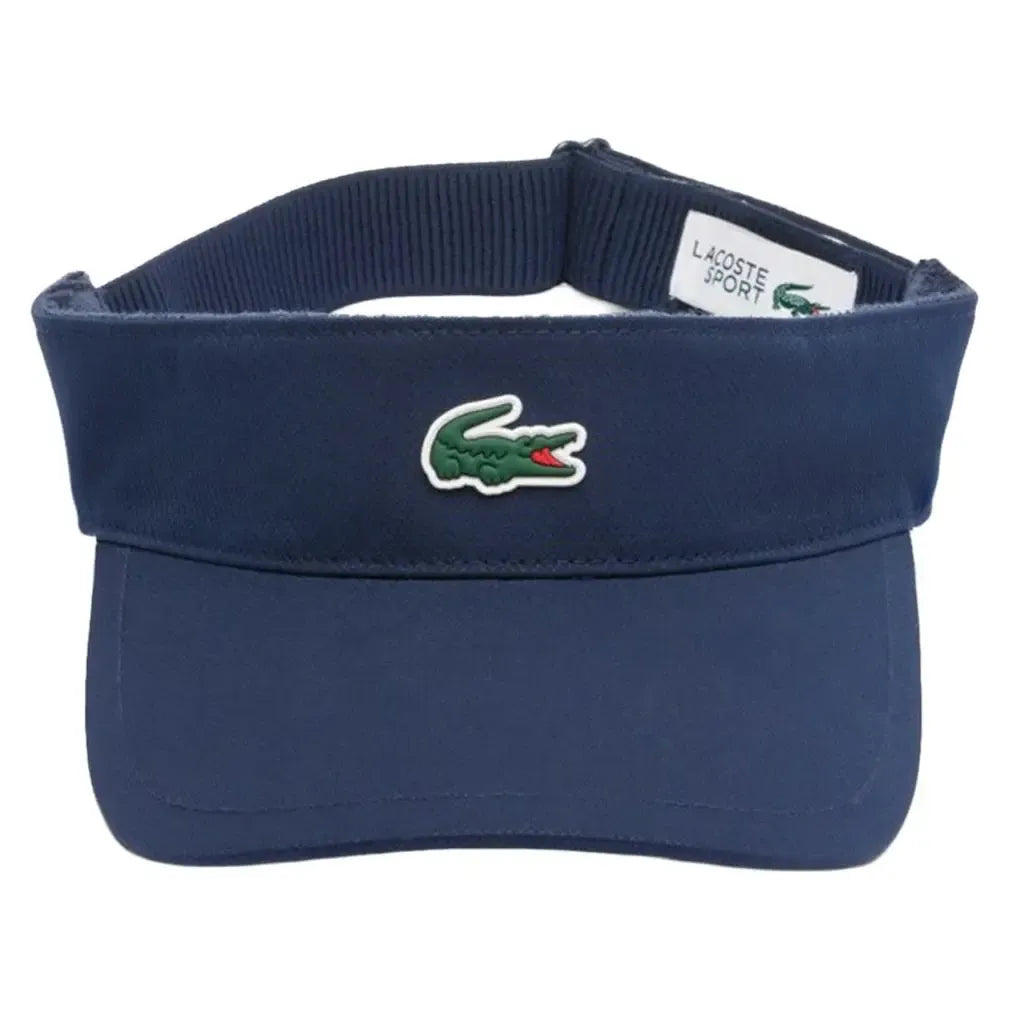 Unisex Classic Tennis Visor-Apparel-Lacoste-RK8727-F25-Navy2_f62c8a28-32cd-4225-aadc-5b7bf2c7886a-Tennis Express