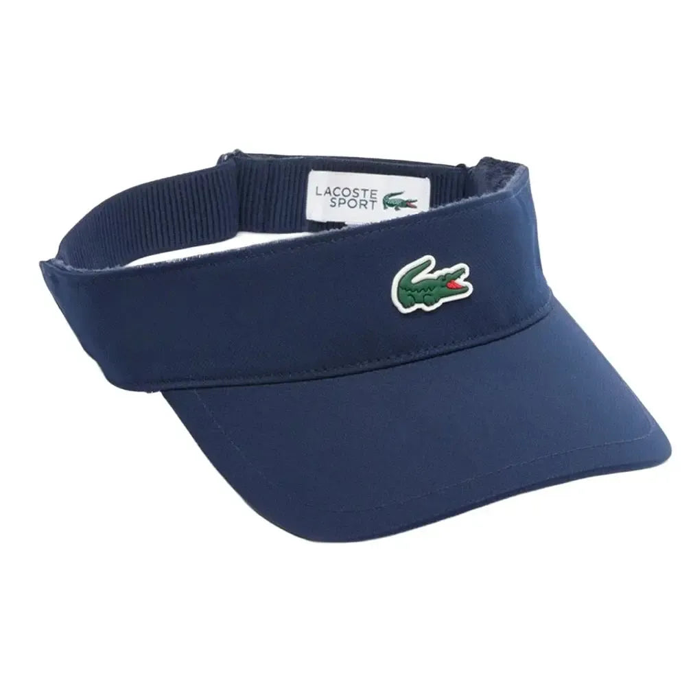 Unisex Classic Tennis Visor-Apparel-Lacoste-RK8727-F25-Navy_dc21fc85-fbb2-42f5-8ecd-412a86f130ed-Tennis Express