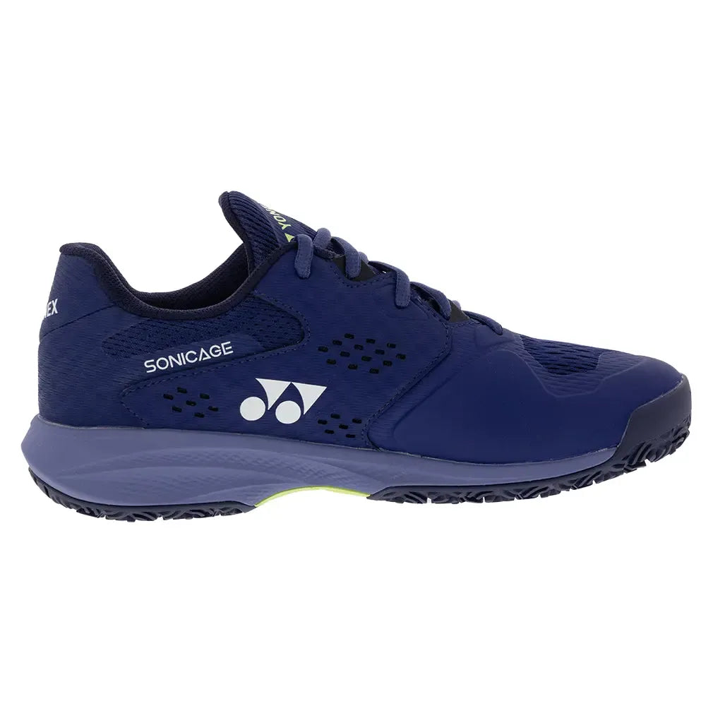 Men's Power Cushion SONICAGE 3 Clay Tennis Shoes Navy Blue-Footwear-Yonex-SHTSCMGNB-S2502copy-Tennis Express