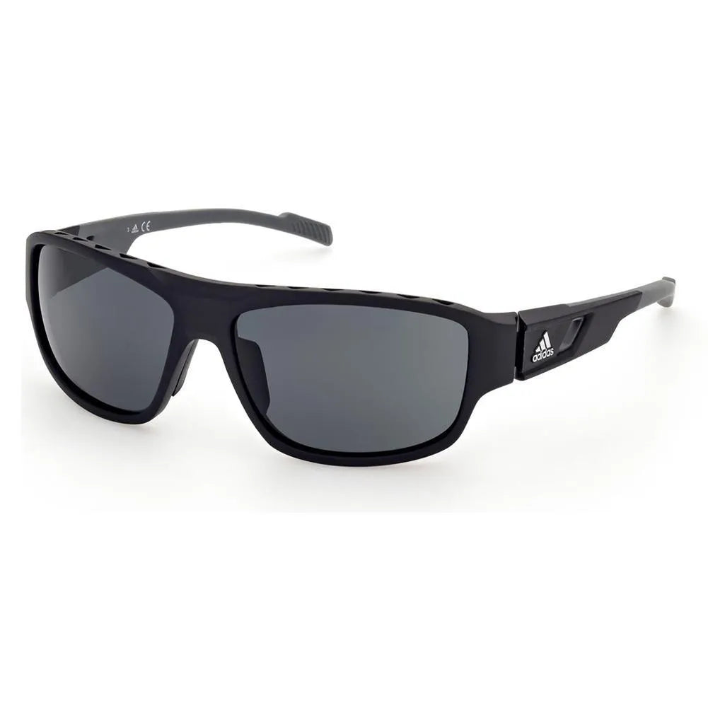 Men's Active Sunglasses Matte Black and Bordeaux-Accessories-Adidas-SP0045-6102S-2-[Sku]-Tennis Express