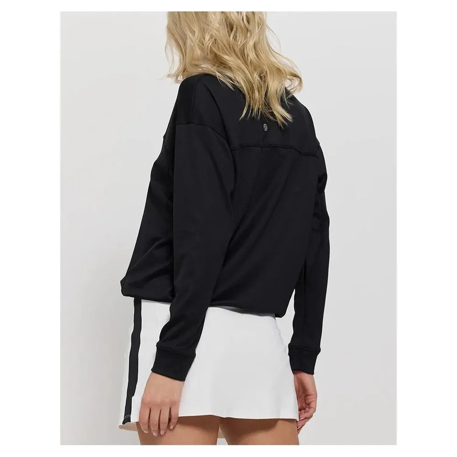 Women's Post Game Tennis Pullover-Apparel-Lija-SS-1861BWS23-bk-4-Tennis Express