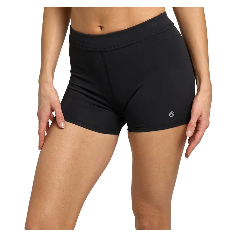 Women's Impact Climate Tennis Short,Apparel,Lija,Black,S,Tennis Express,SS-5355BW-B