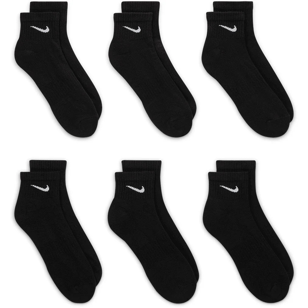 Unisex Everyday Training Ankle Socks Black and White,Socks,Nike,,,Tennis Express,SX7669-010-2