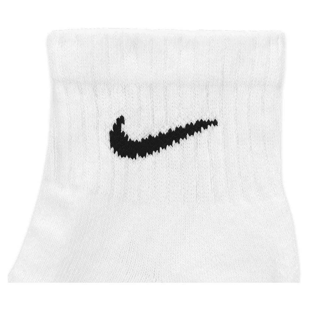 Unisex Everyday Training Ankle Socks White and Black-Socks-Nike-SX7669-100_2-3-[Sku]-Tennis Express