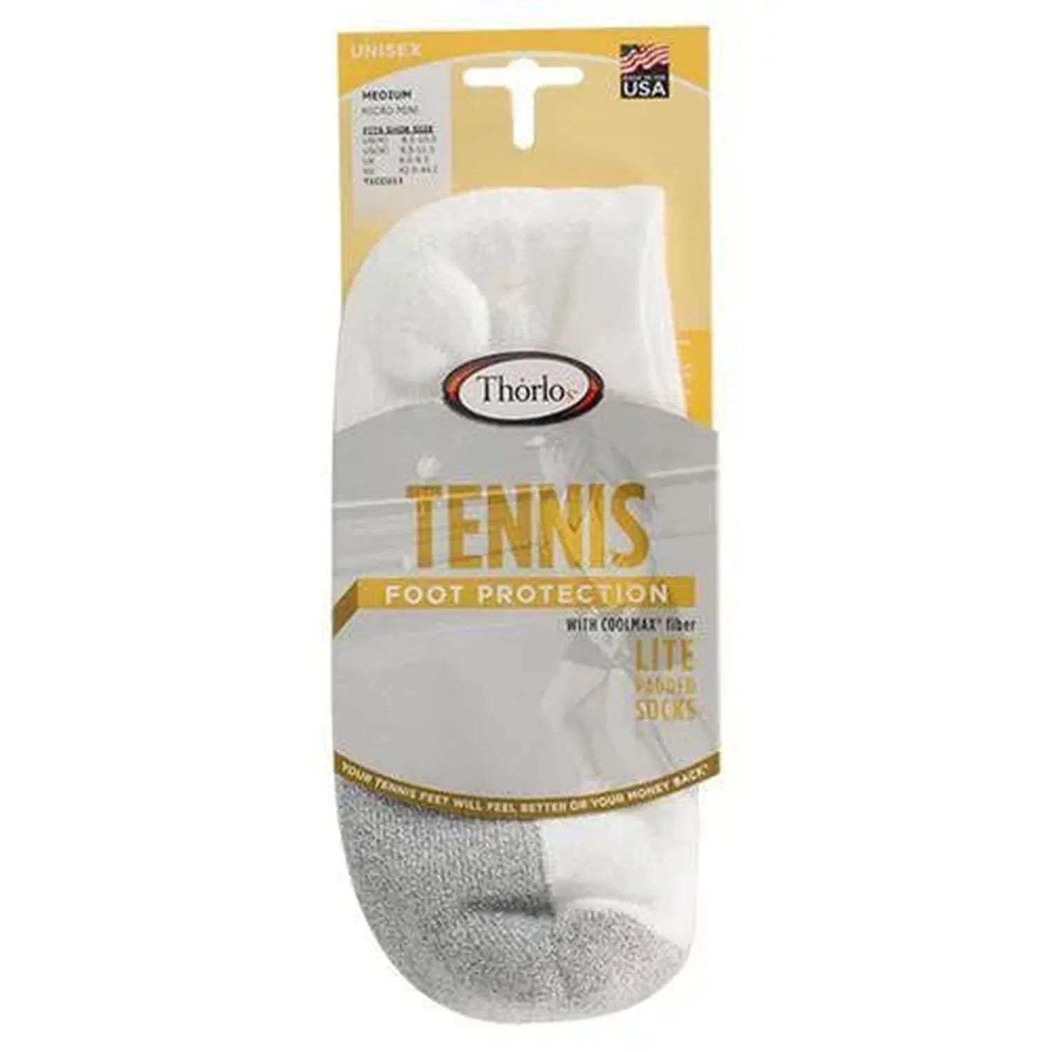 Tennis Light Cushion Low Cut Socks-Socks-Thorlo-T1CCU-white-Tennis Express