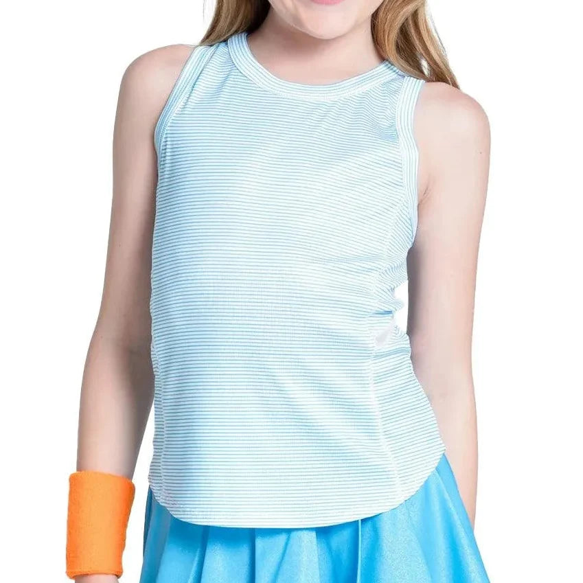 Girls' Victory Streak Tennis Tank Ocean-Apparel-Lucky In Love-T269-16A410S25-Tennis Express